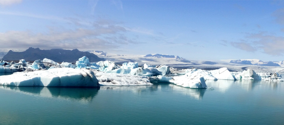 Glacier lagoon and south coast