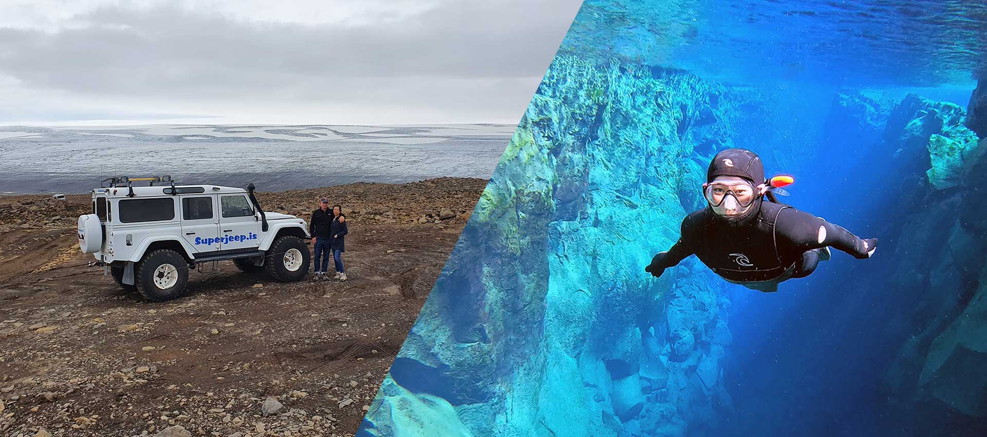 Private Superjeep Golden Circle & Private Silfra Snorkeling